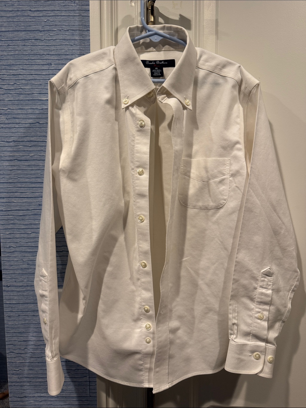 Brooks Brothers Kids Button-Down Shirt In White Oxford